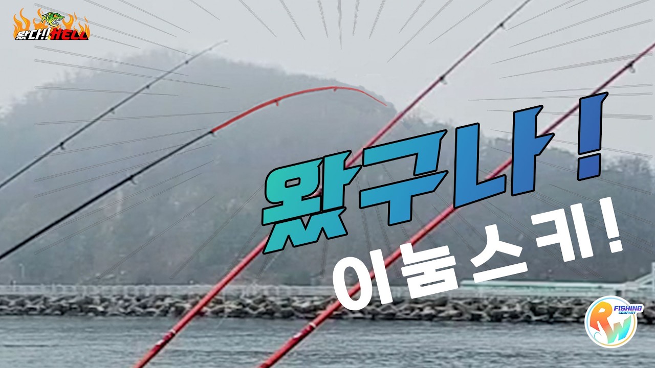 도다리 원투낚시 이 포인트는 나올까? 눈도 비도 못 막는 원투낚시 [왔다Hell]