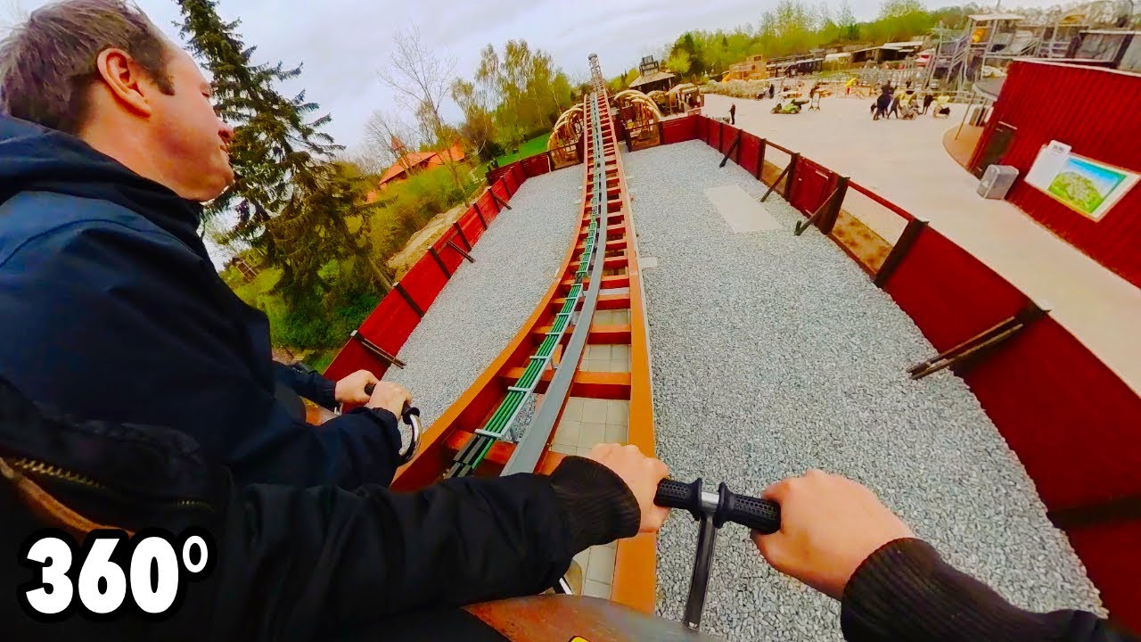 SpinOsaurus (Djurs Sommerland) - VR ONRIDE - 360° Disk’O Coaster roller coaster POV