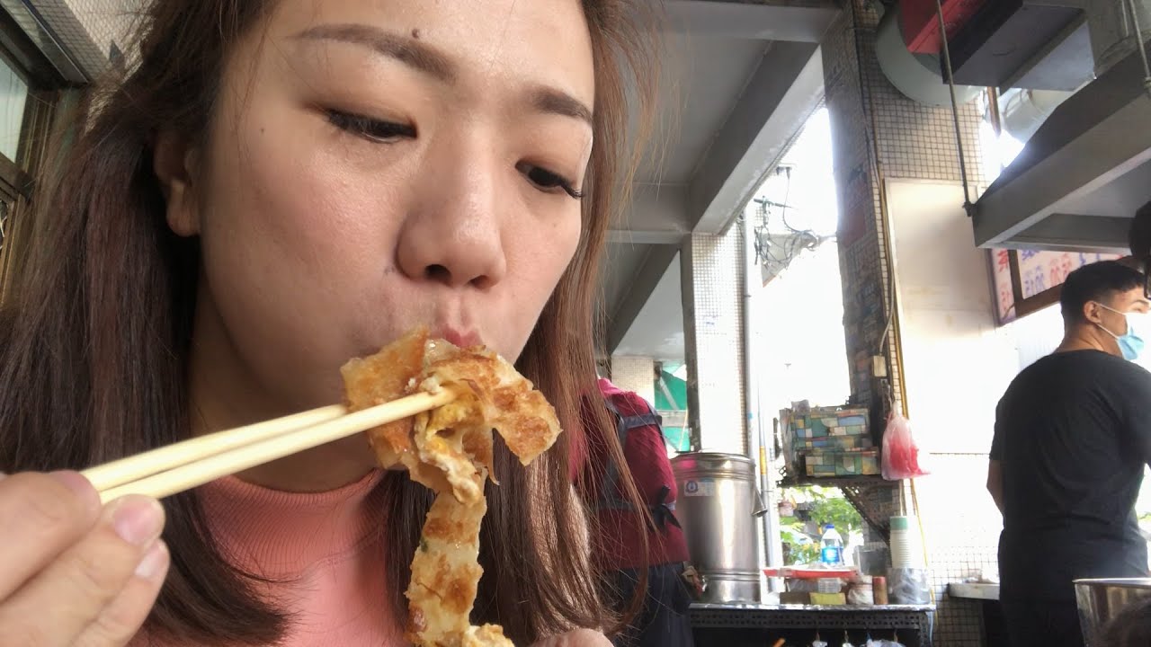 台中我最愛的蛋餅，一次可以吃三個！