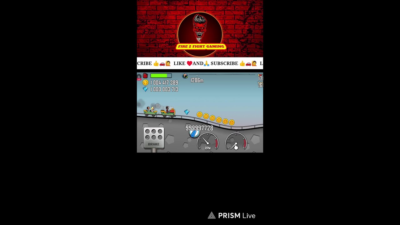 HILL CLIMB RACING GAME 🎯!! FIRE2FIGHT GAMING LIVE 🔴 #shorts #live