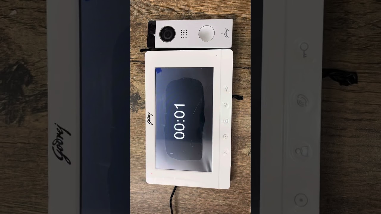 How to install and configure Godrej See Thru 7 pro WiFi video door phone #godrej #cctv #song #videos