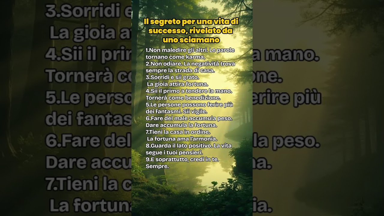 Il segreto per una vita di successo, rivelato da uno sciamano #shorts #saggezza #healingsoulmusic
