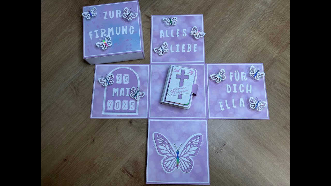 ⛪️ #Stampinupl@ #Taufbox Mädchen #Explosionsbox #Konfirmationsbox Mädchen #papercraft #diy ⛪️
