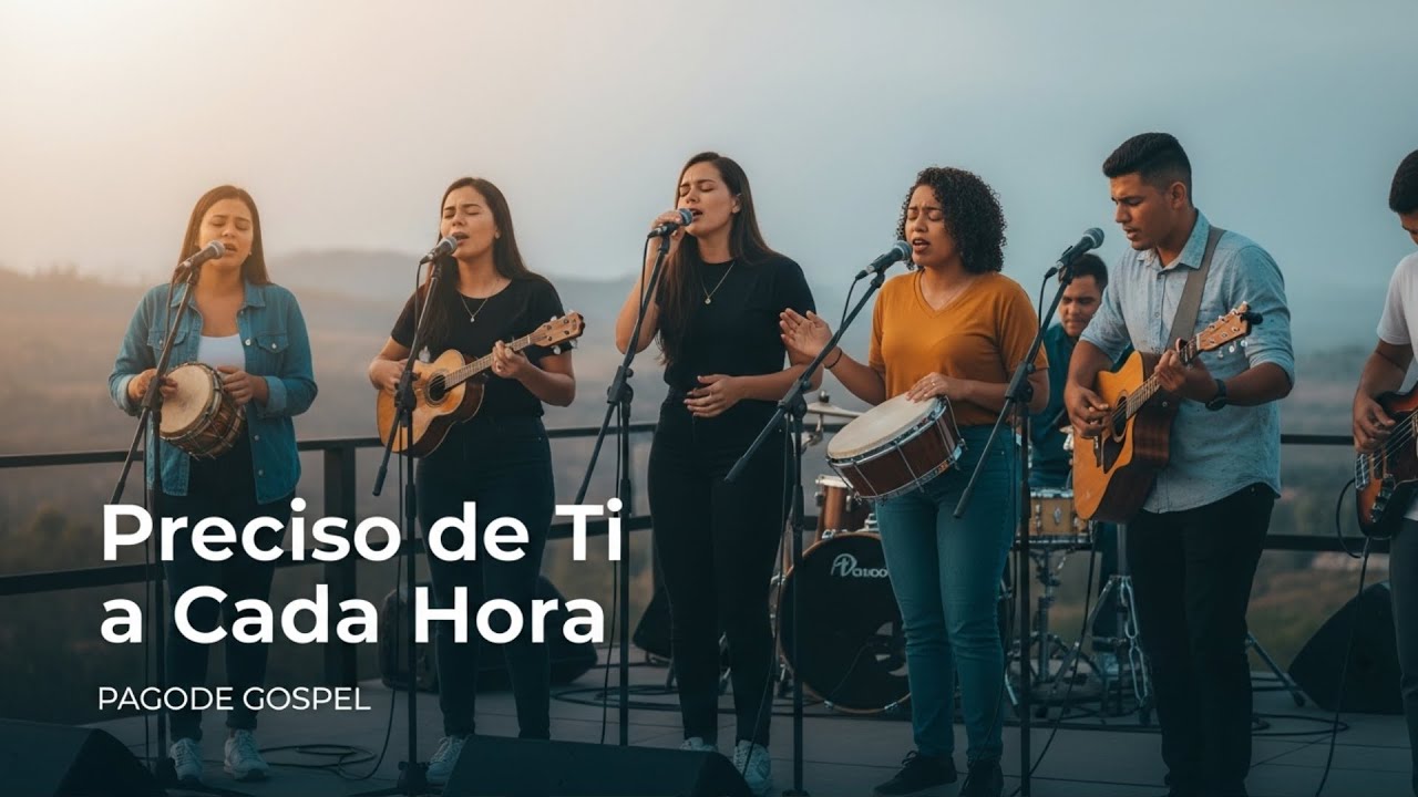 🎵 Preciso de Ti a Cada Hora | Pagode Gospel | Louvor de Adoração