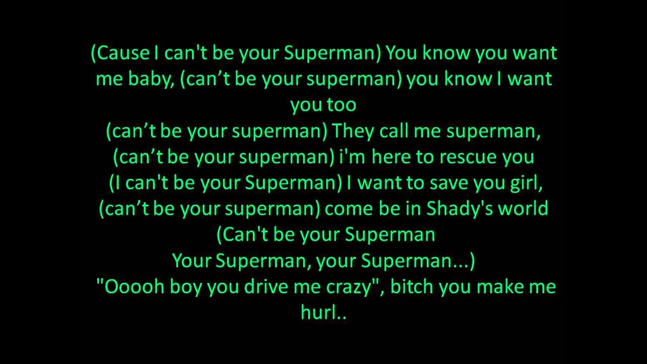 Eminem- Superman (Lyrics)