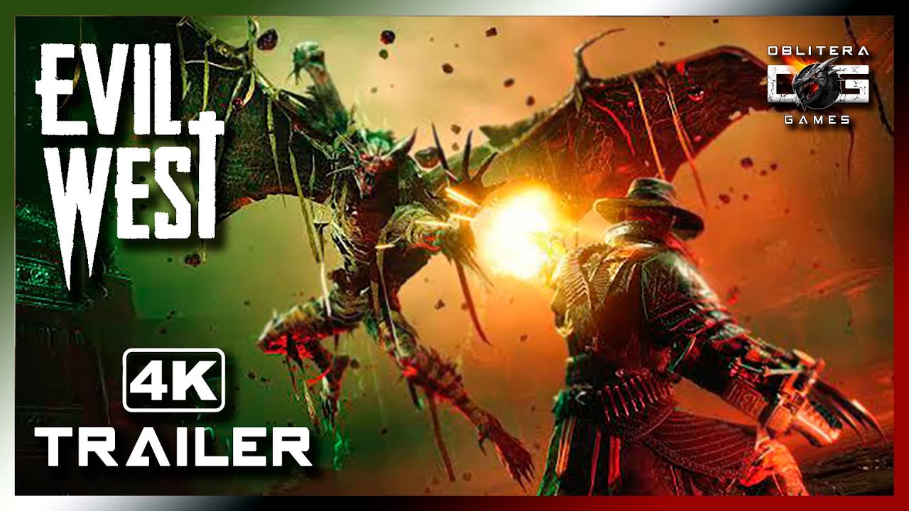 EVIL WEST TRAILER 4K (2022) - ACTION SHOOTER GAME DE FAROESTE SOMBRIO &Eacute;PICO REGADO NA BALA