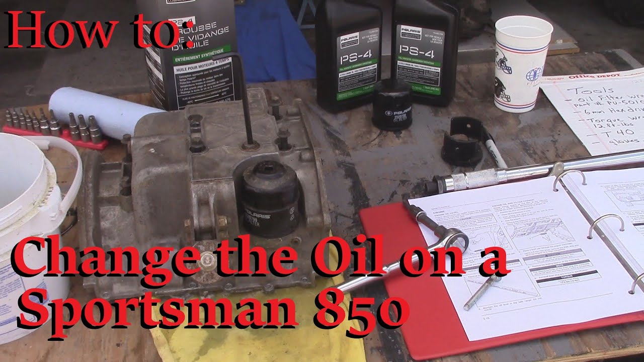 How to: Change Oil on a Polaris Sportsman 850
