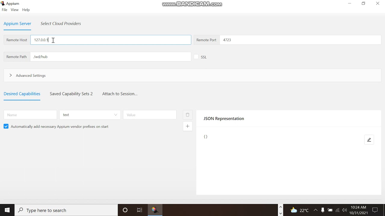 Appium Inspector - 1