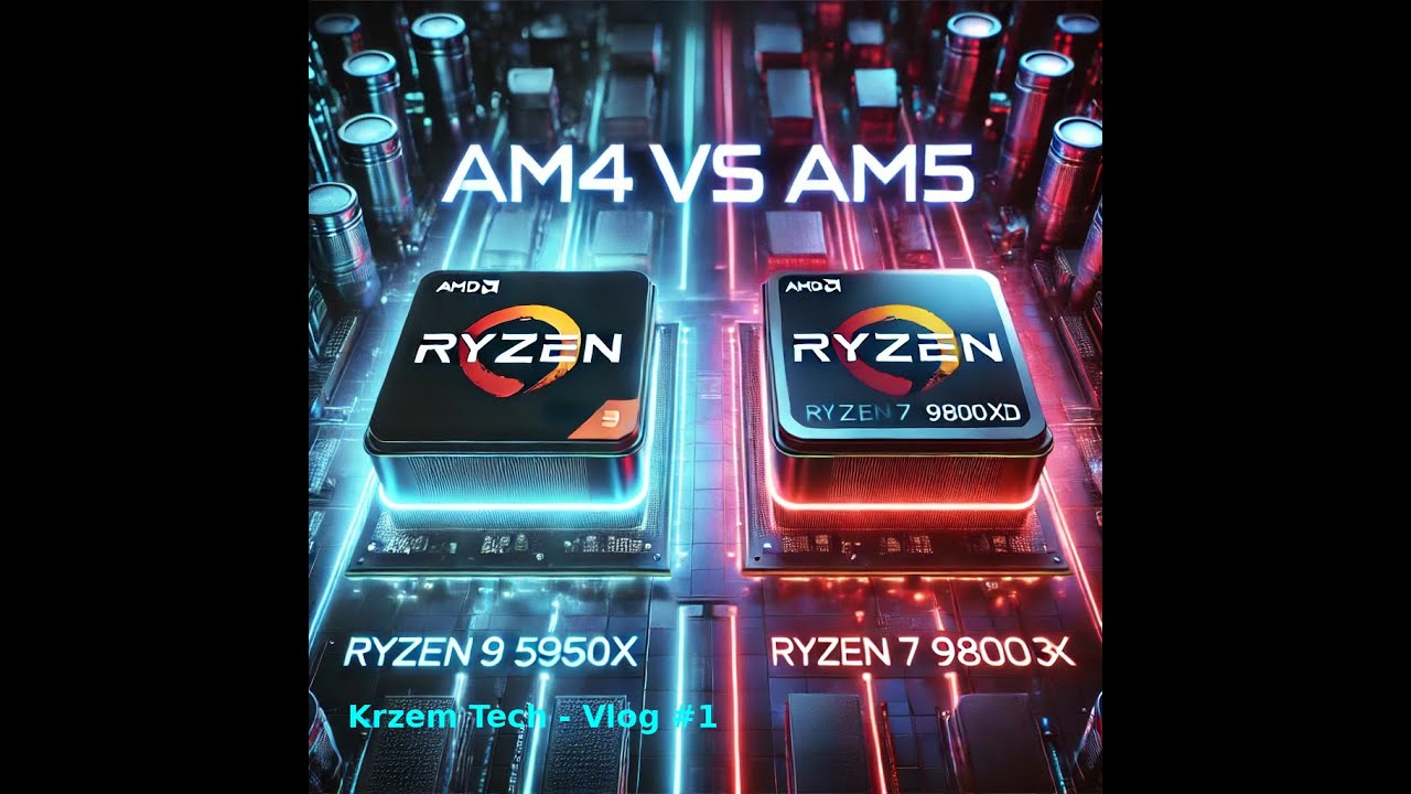 Krzem Tech Vlog 1 -  AM4 & Ryzen 9 5950x oraz AM5  & Ryzen 7 9800X3D