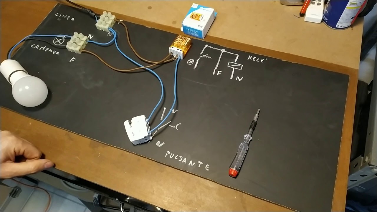 collegamento facile relè passo passo # relè Finder 27#diy
