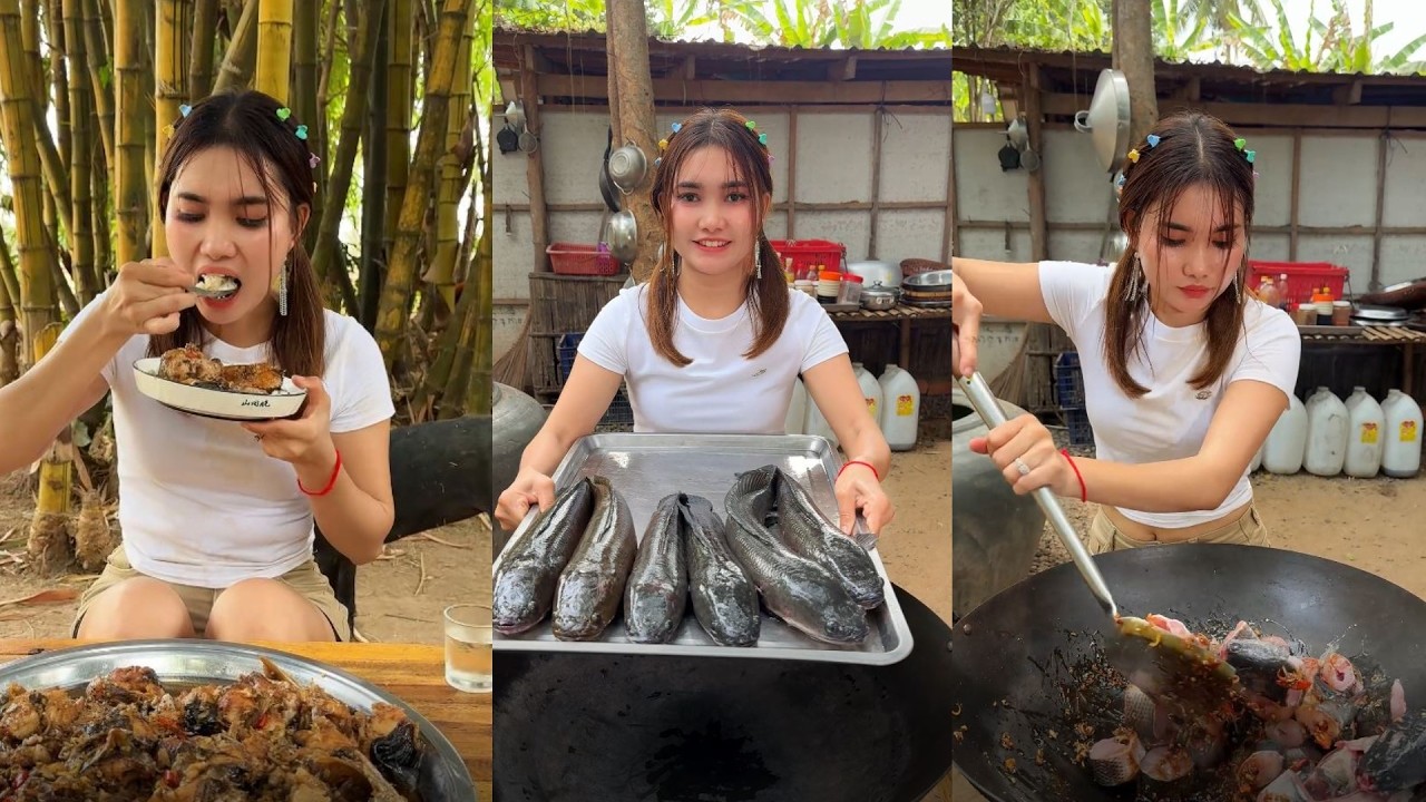 Amazing cooking and wash fish with coke for braised recipe