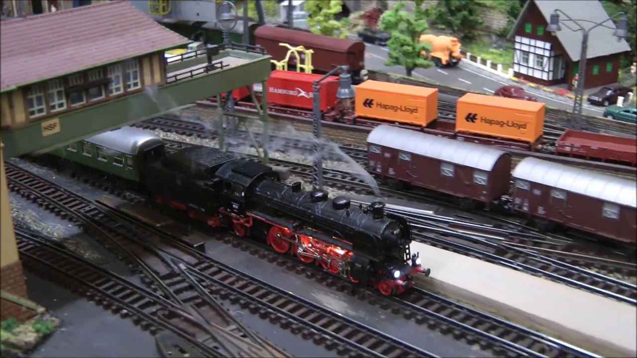 Spur N, BR18 Rauch, neue Versuchsreihe im 1.Test