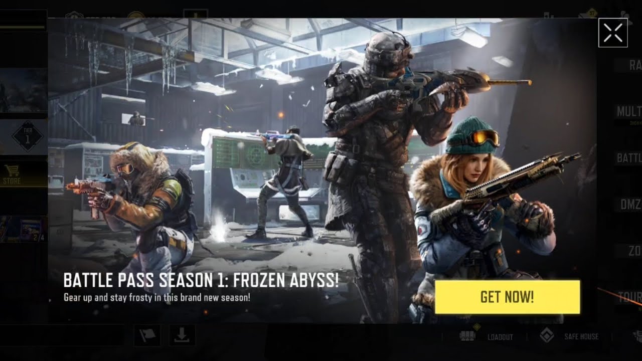 CODM Season 1 Frozen Abyss - Buying Normal Battle Pass
