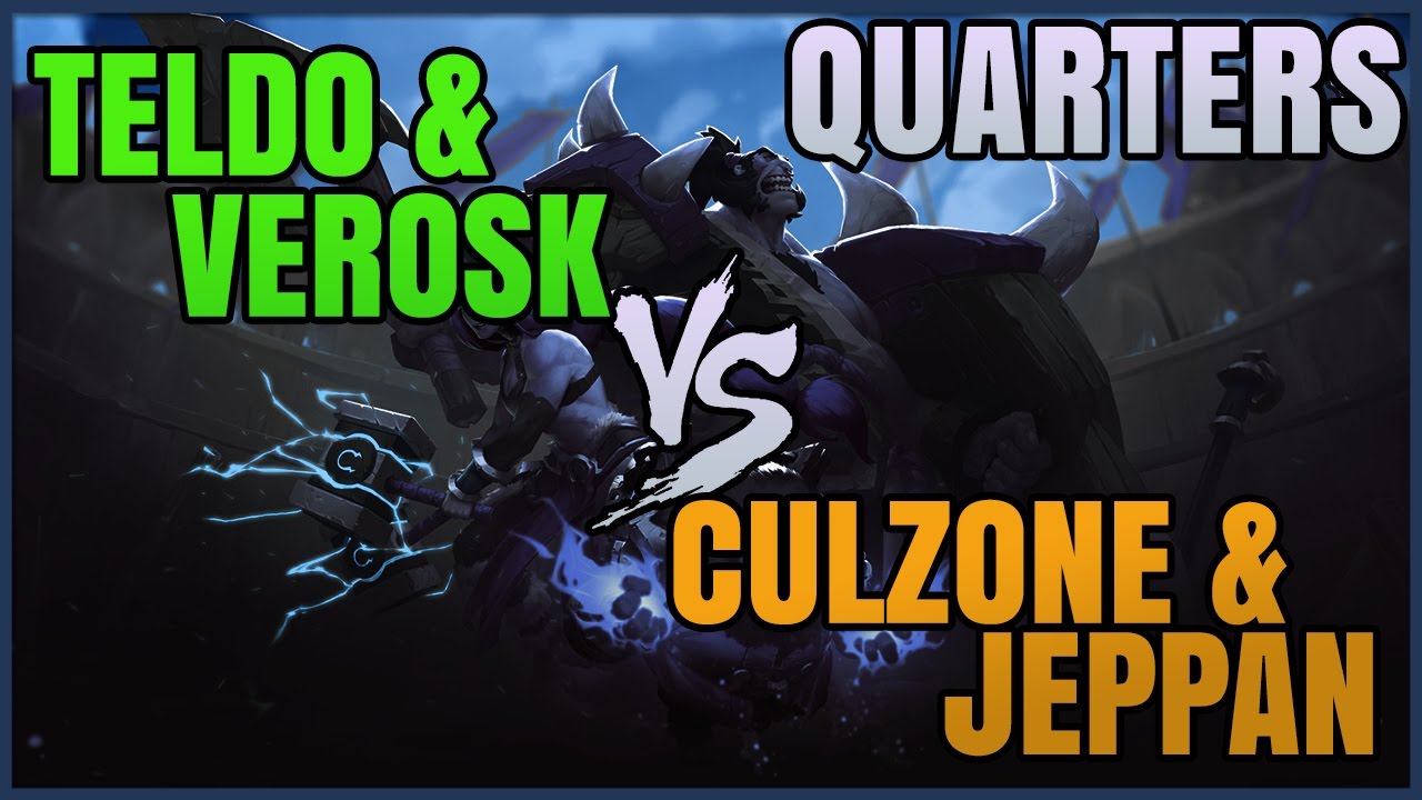 Quarters - Teldo & Verosk vs Culzone & Jeppan - Battlerite Playtourney Qualifier
