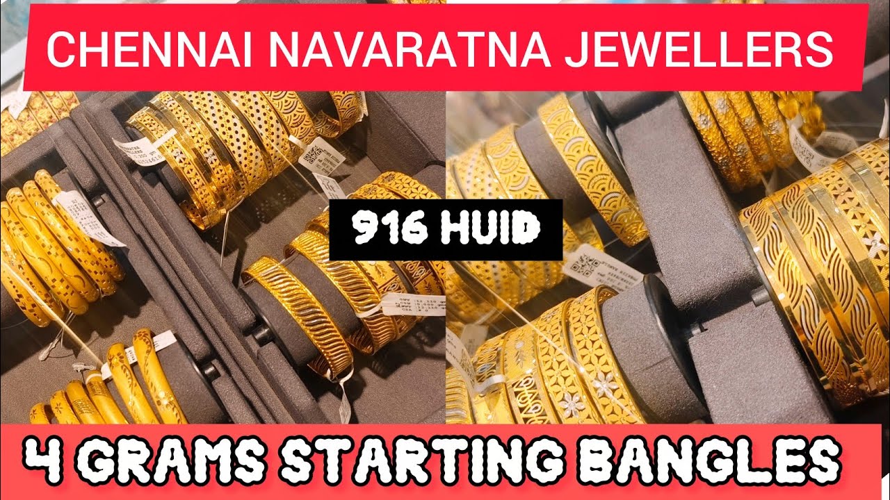 ‼️CHENNAI NAVARATNA JEWELLERS ‼️ 4 grams starting BANGLES @navaratnajewellers