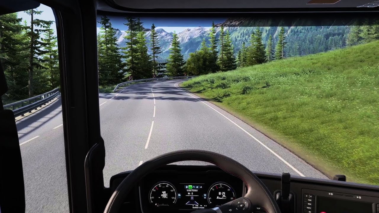 Beautiful Drive Through the Alps | Switzerland → Austria | No Commentary | ETS2
