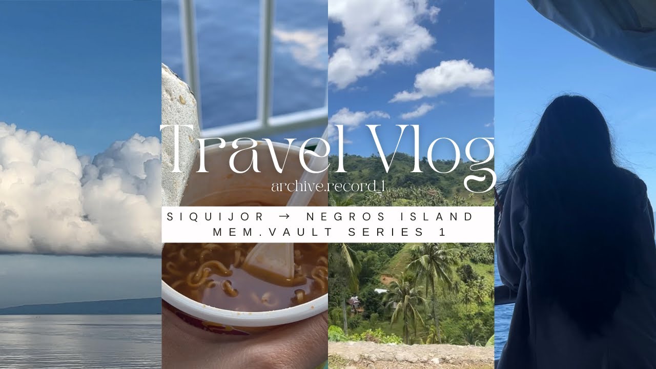 Siquijor to Dumaguete 🌊 Slow Ferry, Bus Ride & City Morning | mem.vault series - record 1