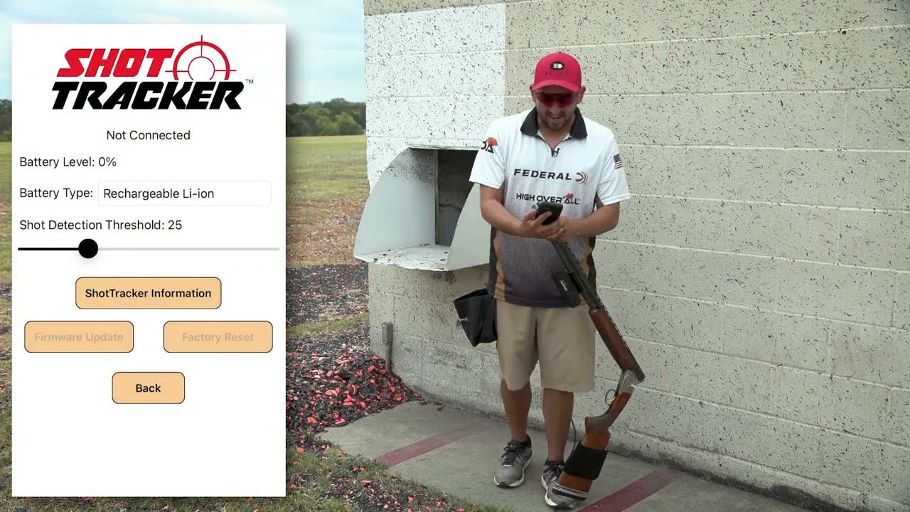 Skeet Shooting setup with PAUL GIAMBRONE and the Shot Tracker