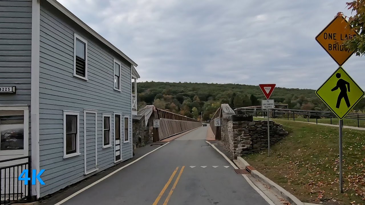 Roebling Bridge(Delaware Aqueduct) - the oldest existing wire suspension bridge in the United States