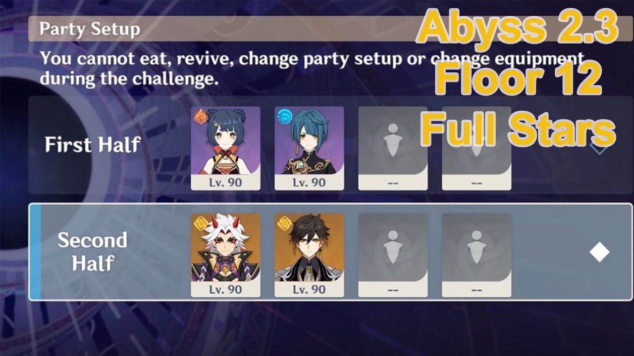 Itto C0 & Zhongli C0 - Xiangling C6 & Xingqiu C6 Spiral Abyss Floor 12 Genshin Impact