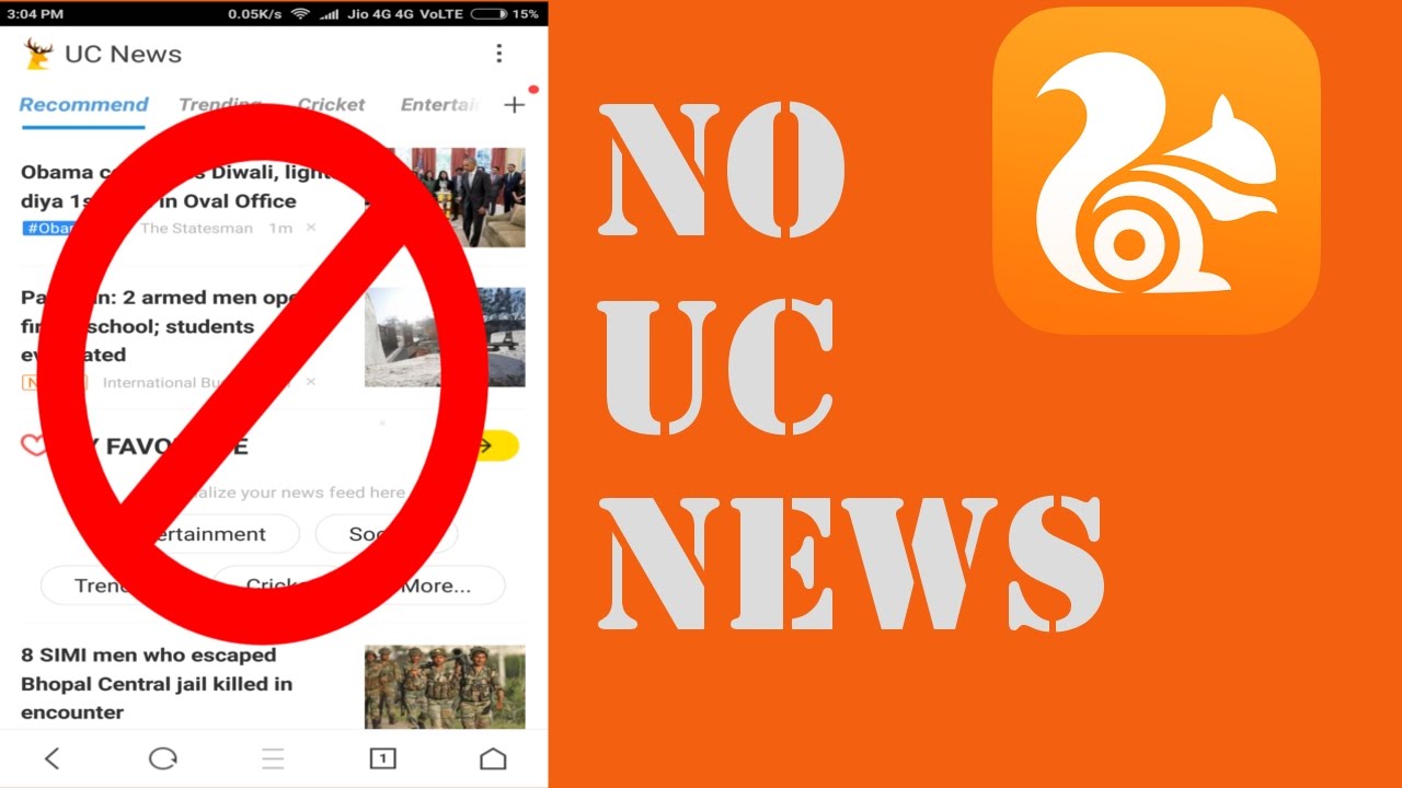 How to remove UC News from UC Browser