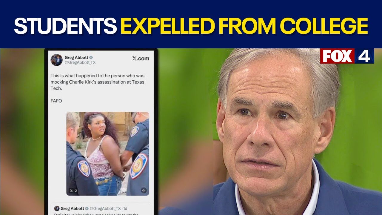 Texas students expelled for mocking Charlie Kirk's death, Governor reacts