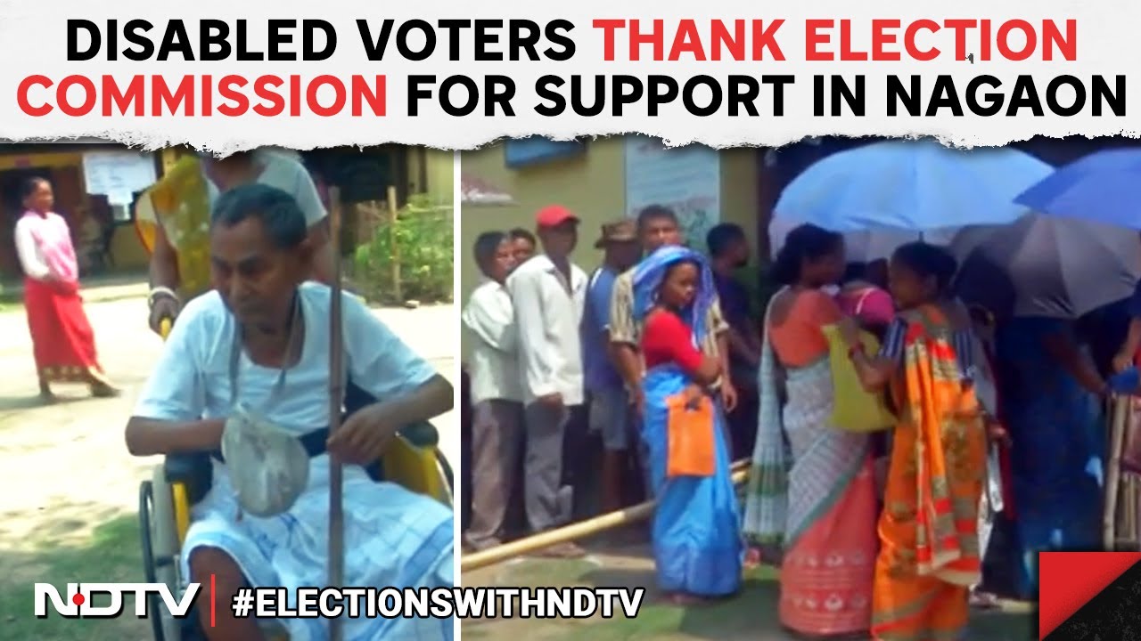 Assam Elections 2024 | Voter Turnout In Assam&rsquo;s Nagaon: Women With Umbrellas, People In Wheelchairs
