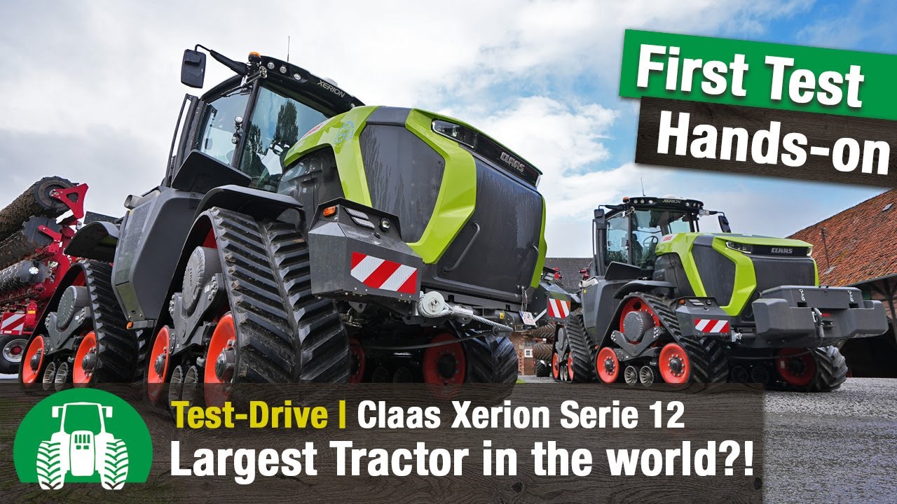 Тест-драйв Claas Xerion 12.650 | Самый мощный в мире трактор с полным приводом и вариатором | Новый