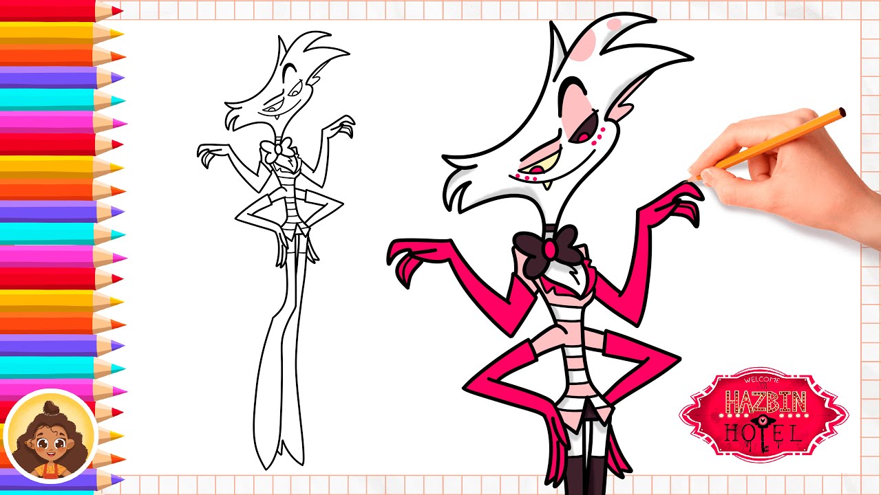 How to Draw Angel Dust | from Hazbin Hotel