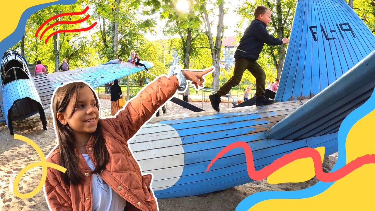 Er den popul&aelig;re flyverlegeplads sjov? 🛝✈️ | N&oslash;rrebroparkens Legeplads | Playground fun for kids