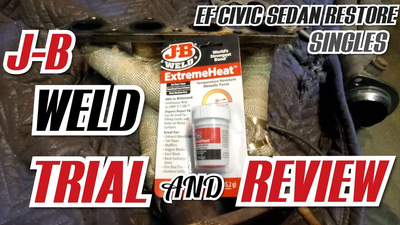 JB WELD Extreme Heat.Trial and Review. Cracked Exhaust Manifold.
