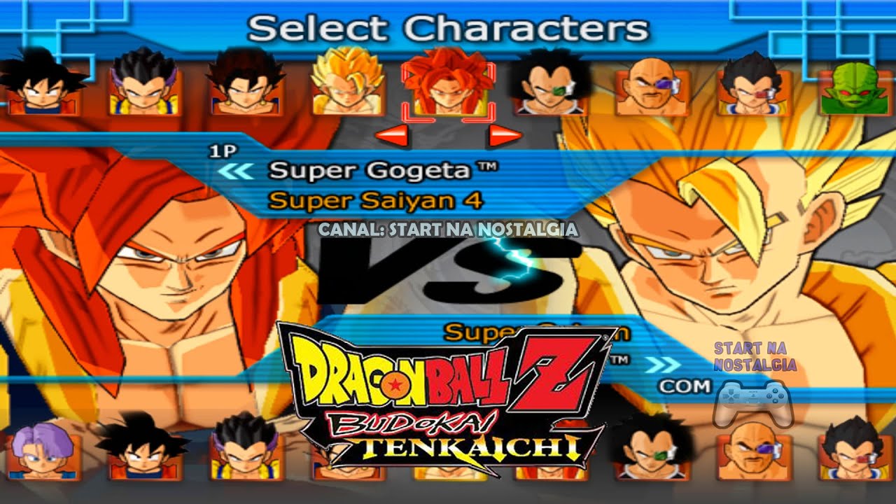 Dragon Ball Z: Budokai Tenkaichi 1 - ALL CHARACTERS / TODOS PERSONAGENS + MAPS + GAMEPLAYS