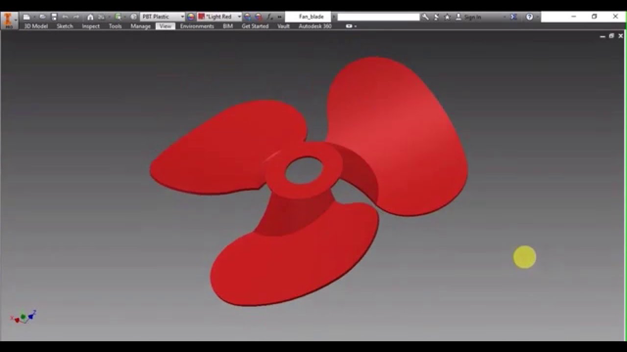 How to design a Turbine/Fan blade | Part Modelling | Autodesk Inventor Tutorials