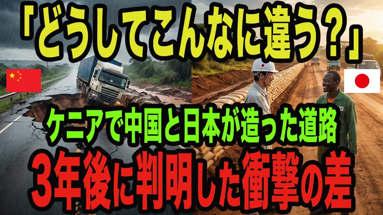【海外の反応】「日本の道路はしょぼい？」完成から3年で判明…中国と日本の道路支援の違いにケニアが驚いた理由