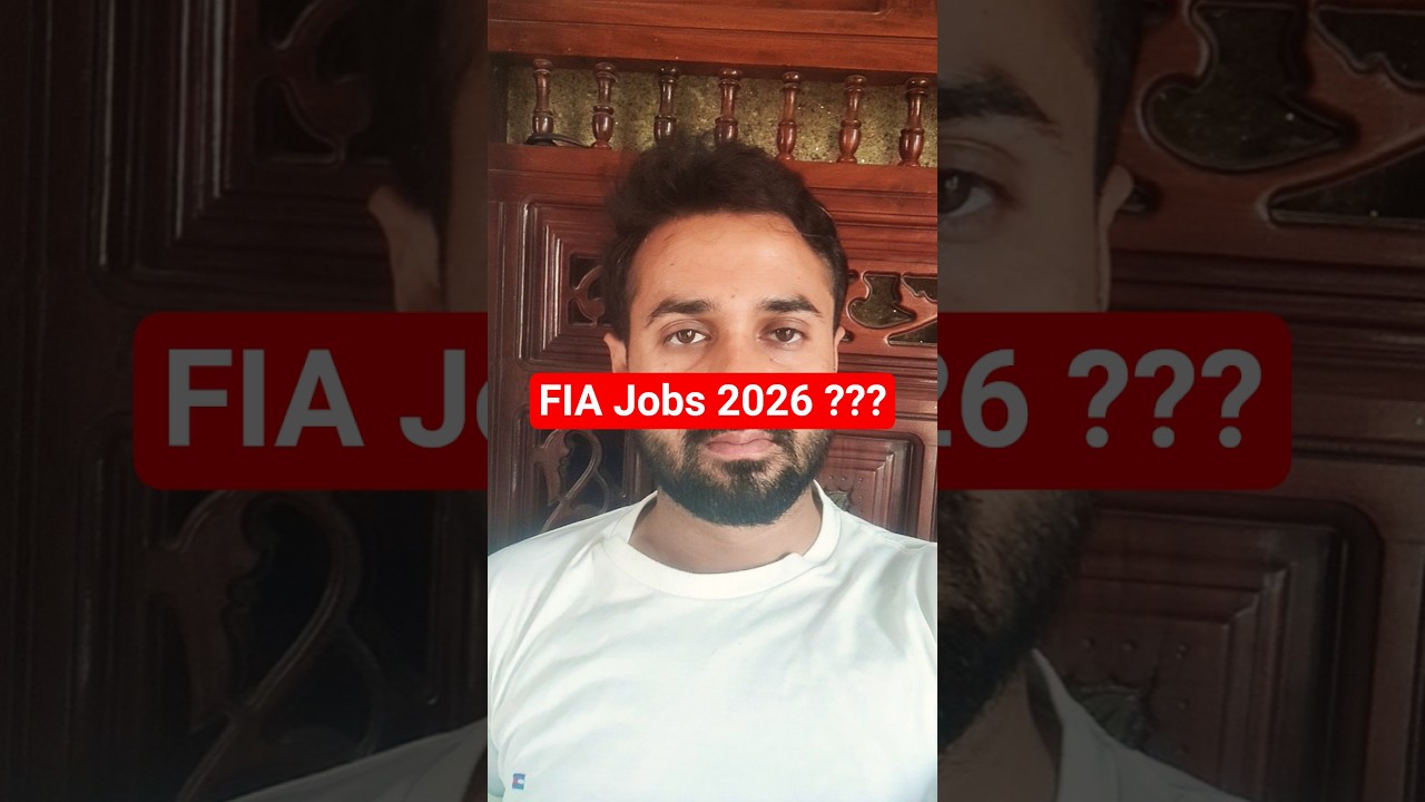 FIA Jobs 2026 ??? || FPSC
