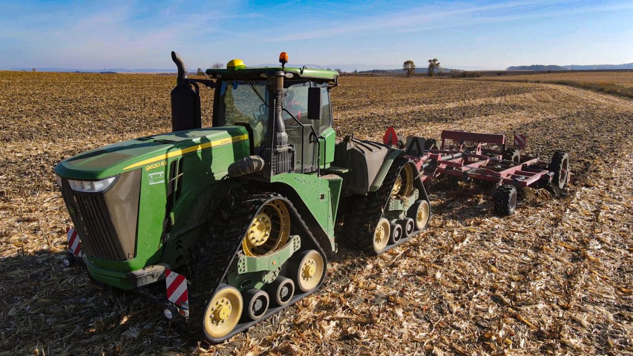 John Deere 9620RX + CAT Challenger I Horsch I HNG Czech.