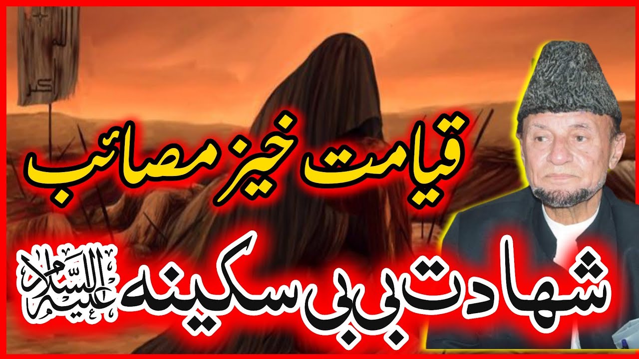 Qiyamat Kheez Masaib Shahdat Bibi Sakina AS | Allama Hafiz Tasaduq Hussain | Dar E Syeda