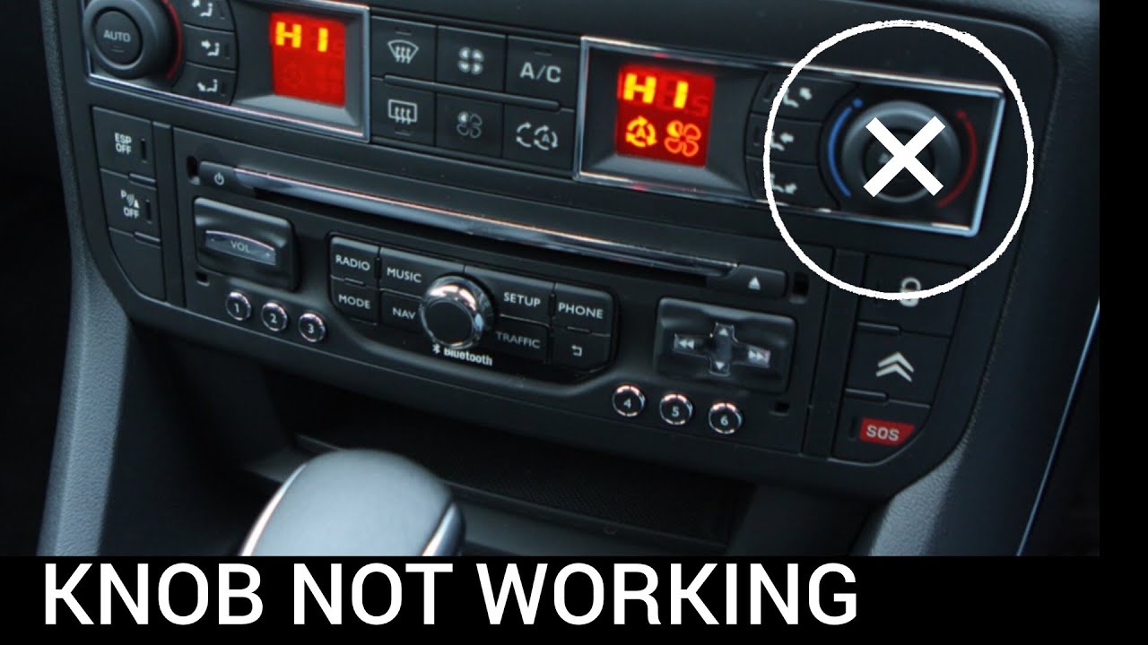 Citroen C5 X7 fix climate control knob
