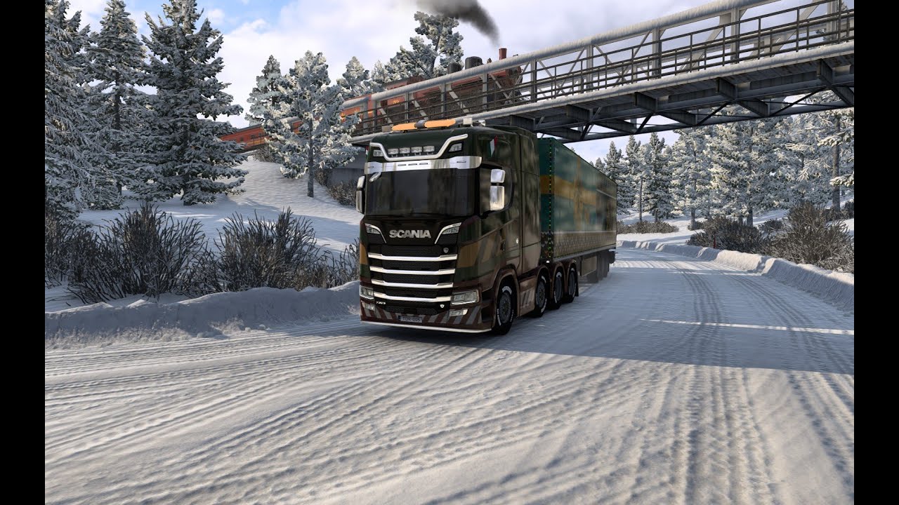 Ets 2 / Winterland / Scania / Ajándék szállítás 🎄🎁