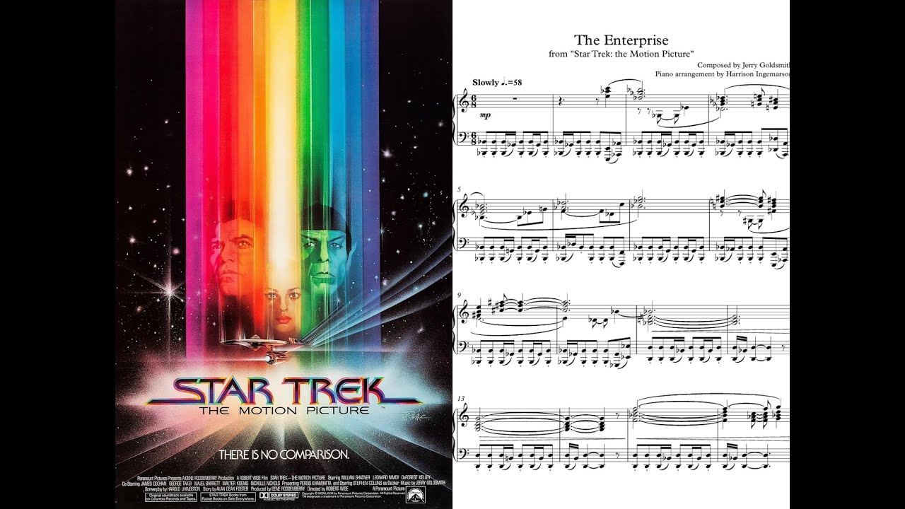 Star Trek: the Motion Picture - The Enterprise ♪Piano Sheet Music♪