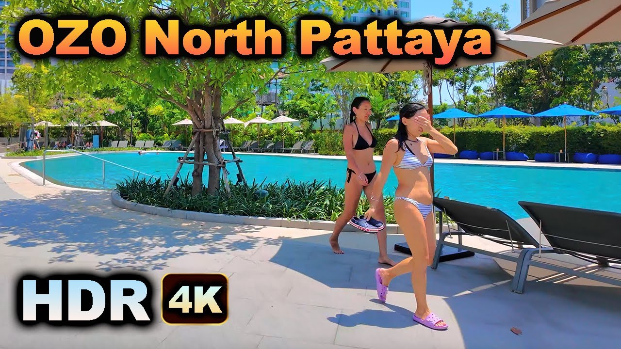 Ozo North Pattaya Hotel - Swimming Pool Restaurant Club Tour  Thailand
