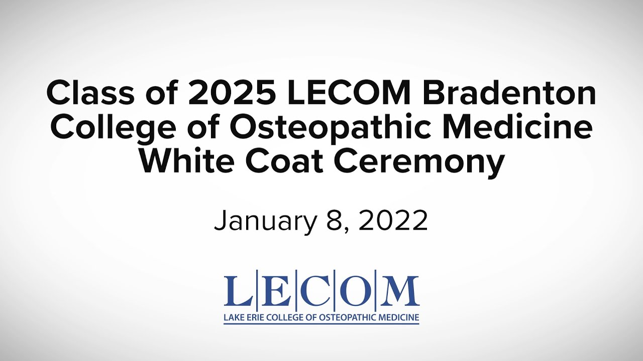 Bradenton College of Osteopathic Medicine Class of 2025 White Coat Ceremony