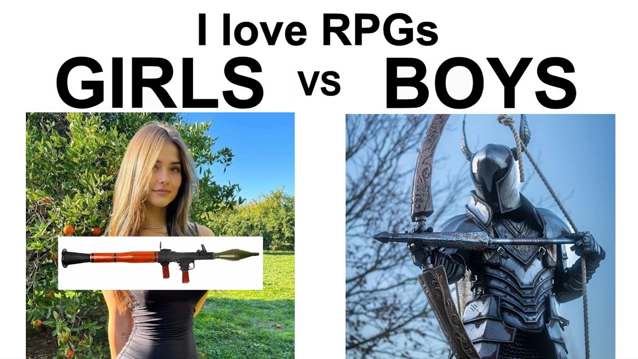 BOYS VS GIRLS MEMES RPG GAMES