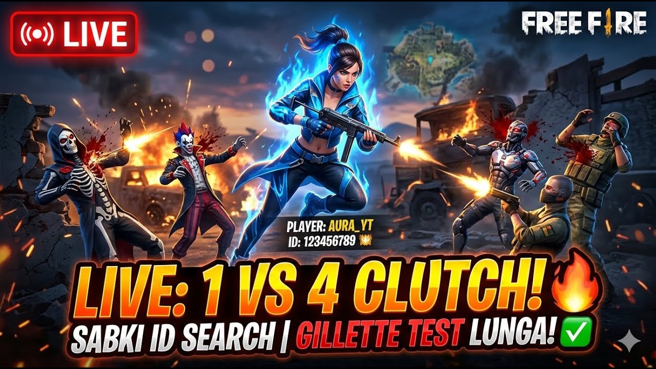 🔴 LIVE | Game Play Test FF Player 🔥 | Free Fire Shorts Live #shorts #shortslive #freefire #trendin