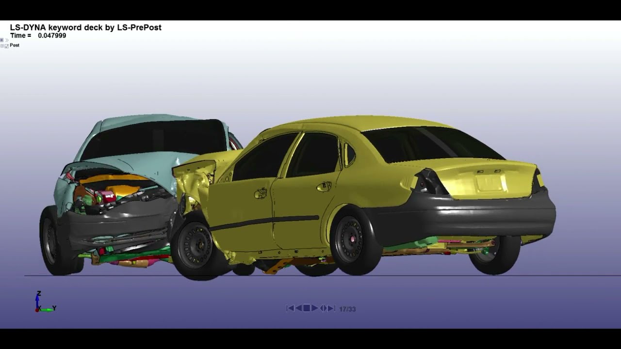 Virtual Car Crash Compilation 2021 | Ls Dyna #carcrash #crashtest #virtualcardriving #lsdyna