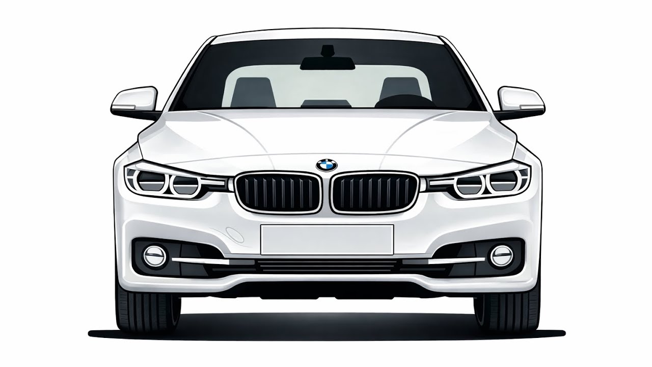 How To Draw BMW M4 | Easy Step by Step | Scetch Tutorial