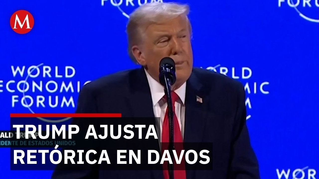 Trump modera su discurso sobre aranceles y Groenlandia en Davos