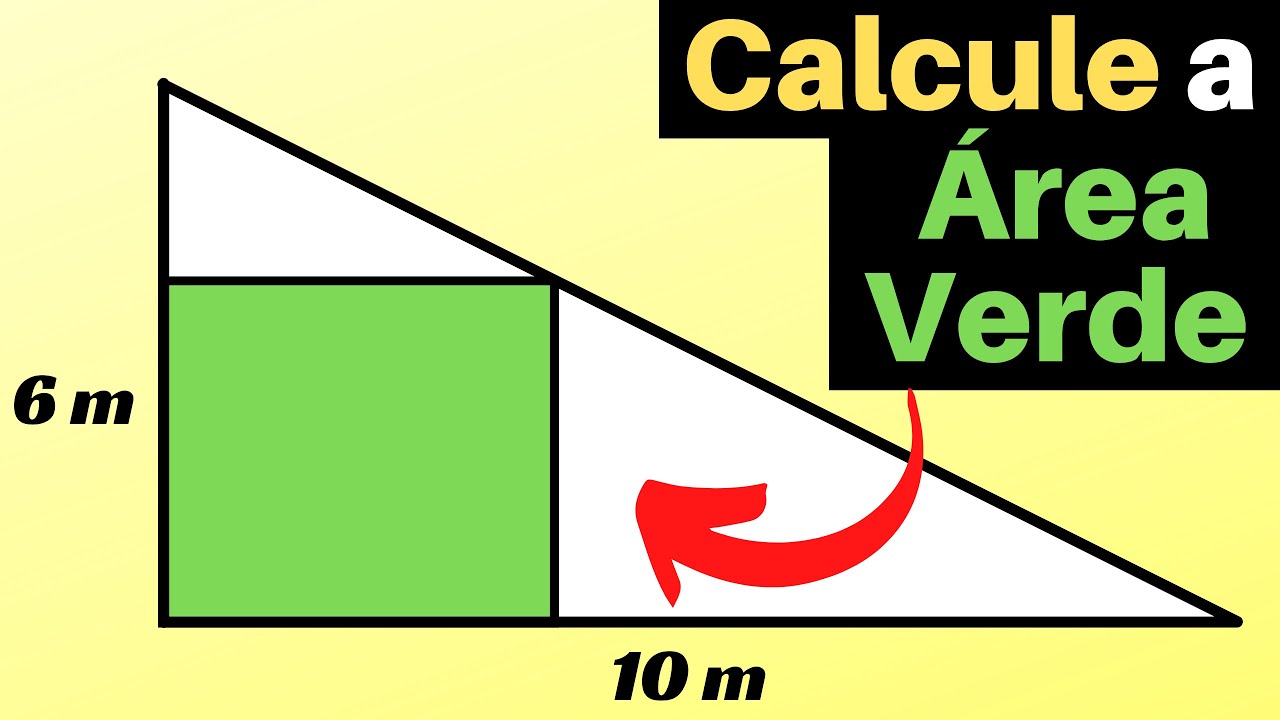 🔥Área do Quadrado Inscrito no Triângulo Retângulo | Geometria Plana🔥