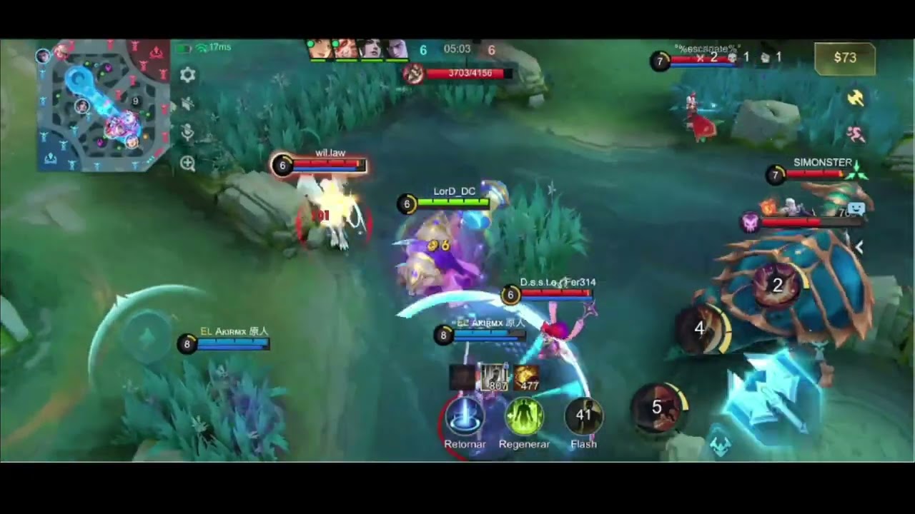 Jogando de Minotauro - Mobile Legends