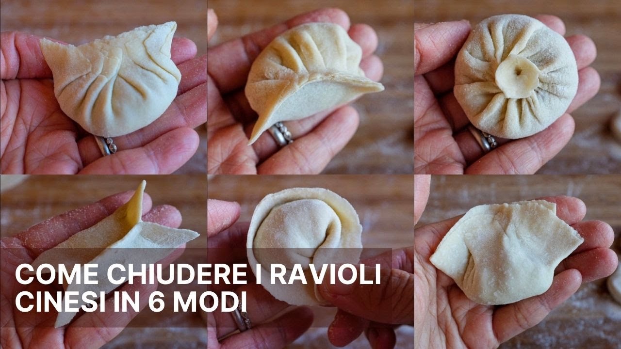 Come chiudere i ravioli cinesi in 6 modi facili